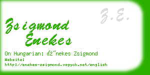 zsigmond enekes business card